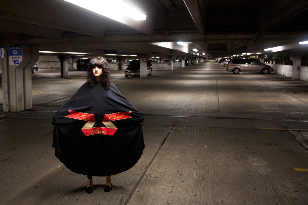 Sarah Maple Anti Rape Cloak - carpark copy